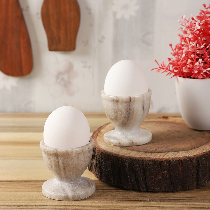 Marble Egg Keeper Bidasar Forest Brown Set of 2 NikkisPride