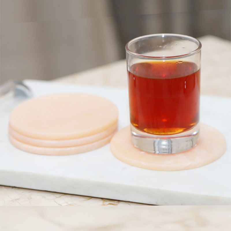 Pink Marble Tea Coaster 4mm Set Of 4 NikkisPride