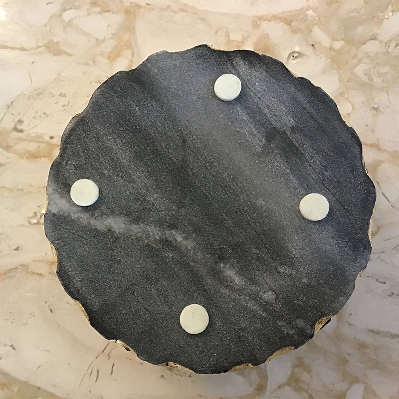 Marble Black Gold Foil Coaster Set Of 4  - NikkisPride 