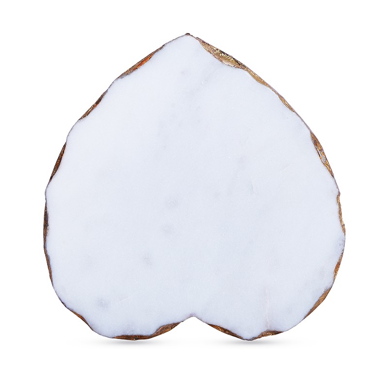 Marble White Gold Foil 4.5 Inch Large Size Coaster  - NikkisPride 