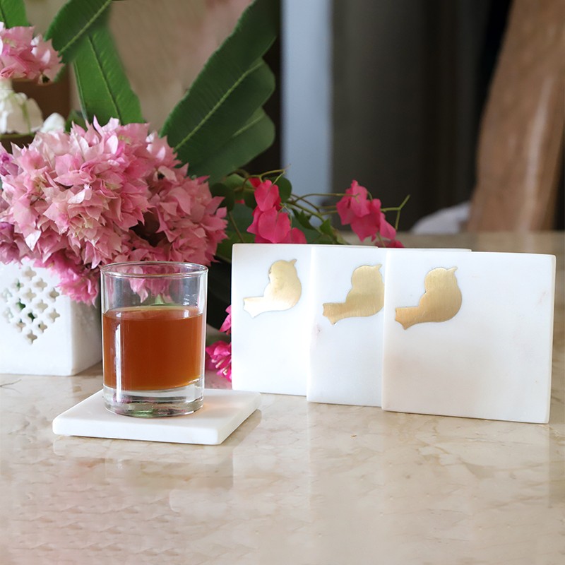 Square Large Bird Set of 4 NikkisPride