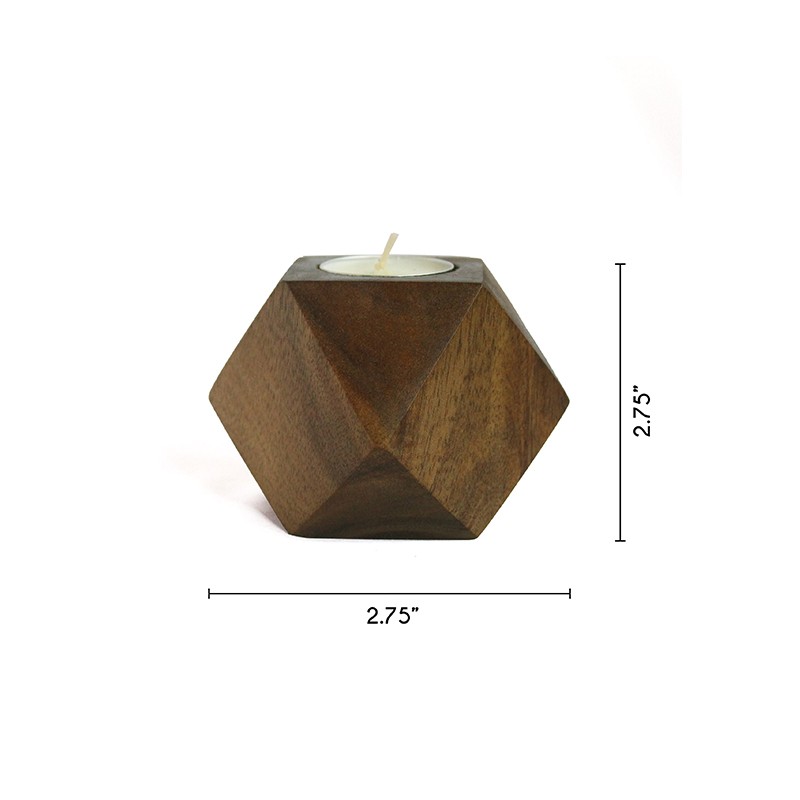 Faceted Cube Tea-Lights set of 3  - Studio Indigene 