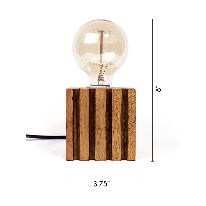 Grooved Cube Lamp  - Studio Indigene 