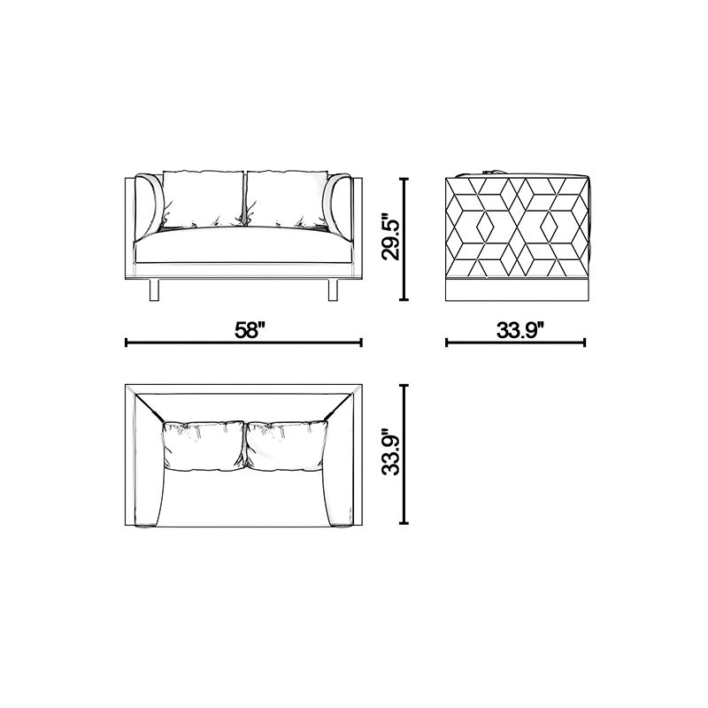Hidden Two Seater Sofa  - Lagu 