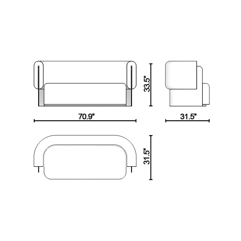 Baika Two Seater Sofa  - Lagu 