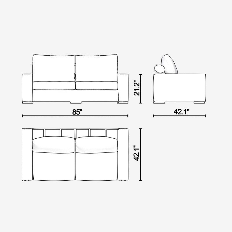 Arthur Two Seater Sofa  - Lagu 