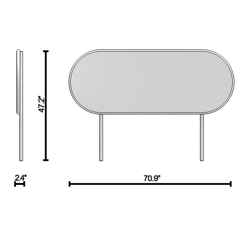 Curved Rattan Headboard  - Lagu 