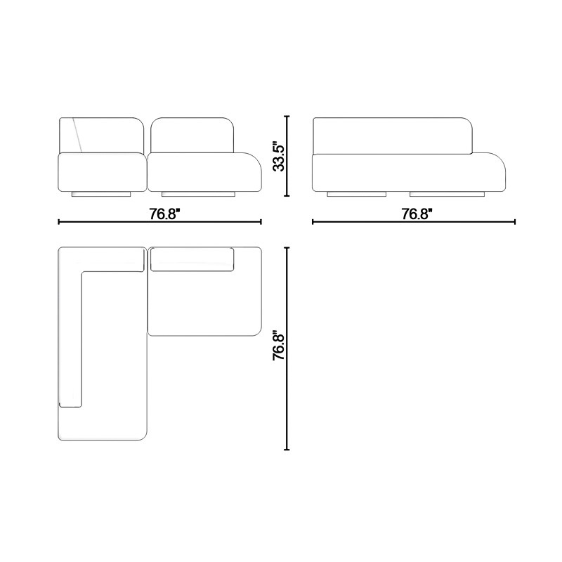 Dottie Lounge Corner Sofa  - Lagu 