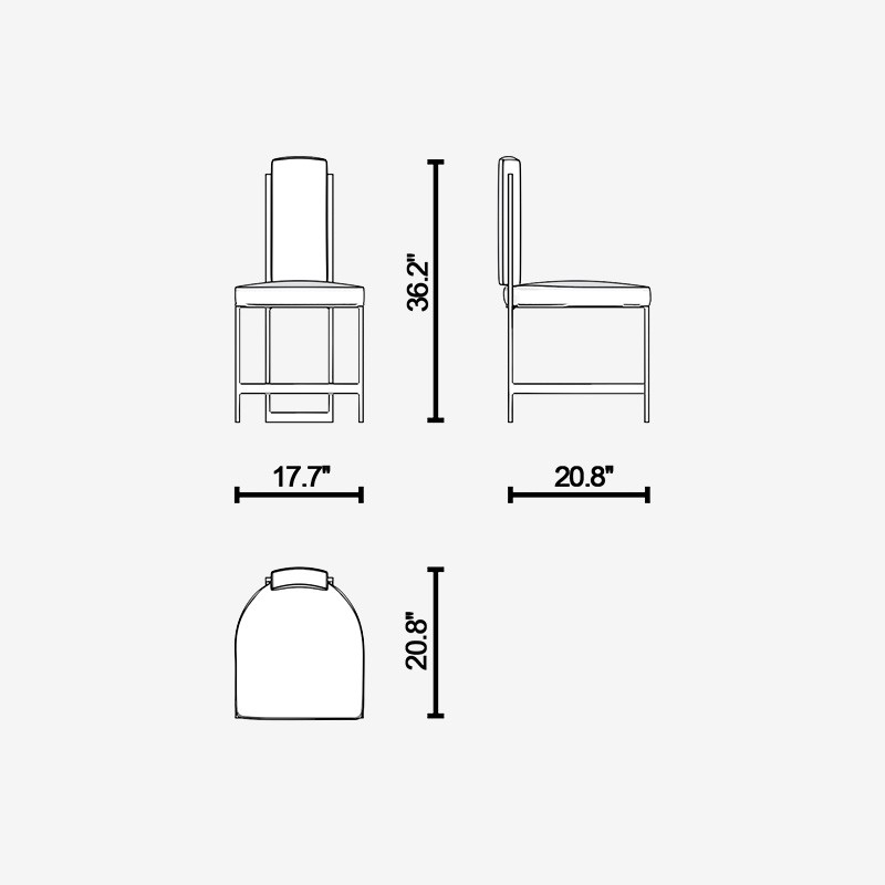 Recalled Matt Chrome Chair  - Lagu 
