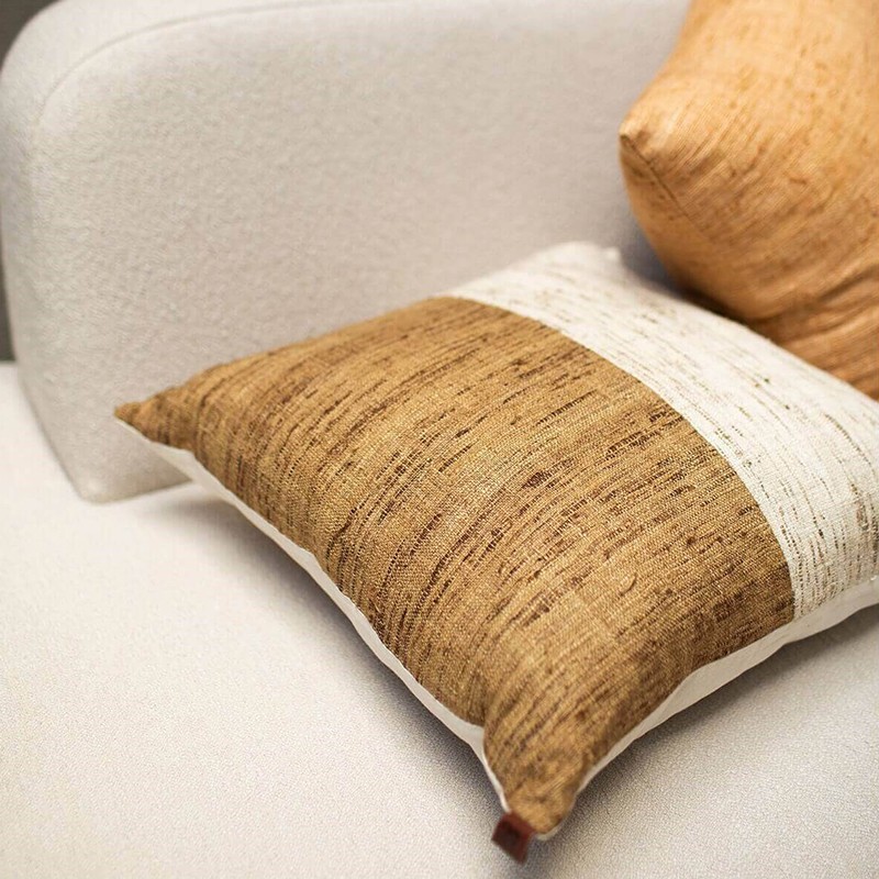 Striped Silk Linen Cushion Lagu