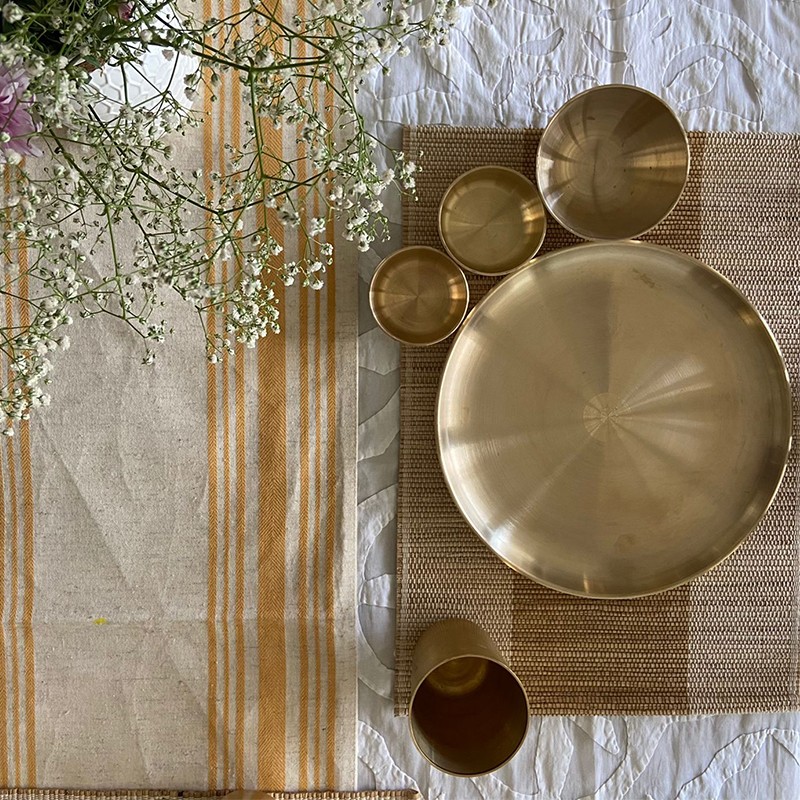 Kansa/Bronze Plate set Green Heirloom