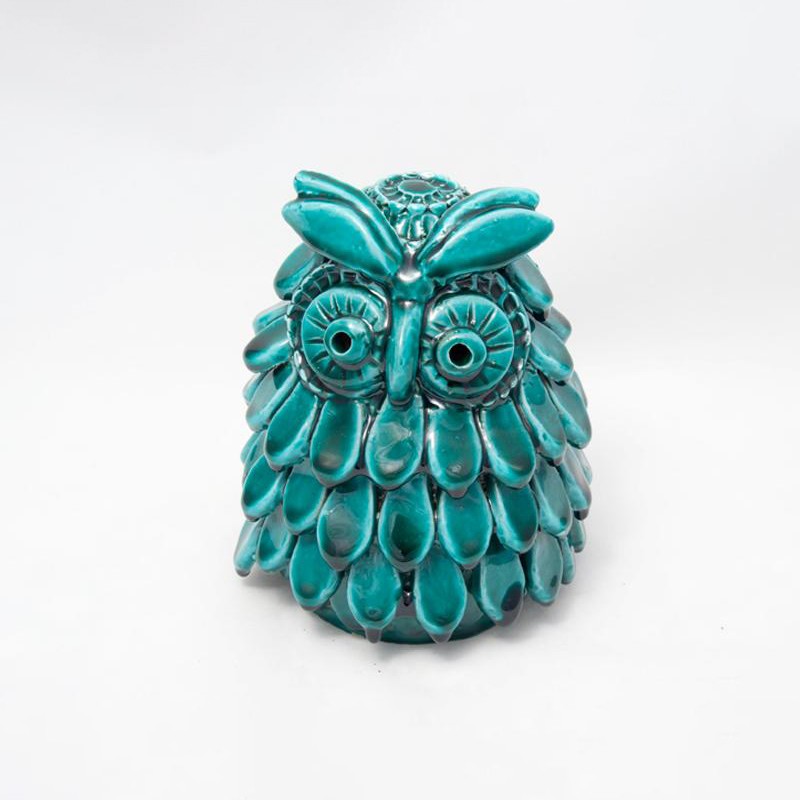 Owl The Piggy Bank Mavi Ceramica