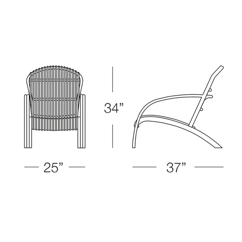 Adirondack Chair  - Cross Weave 