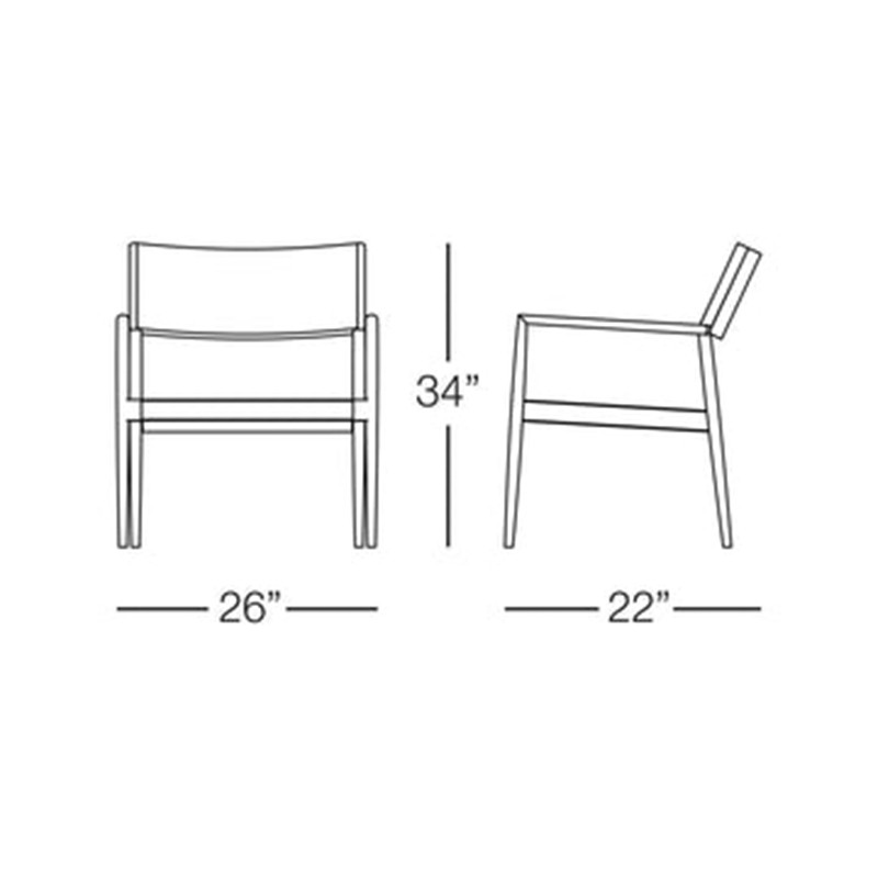 Cancun Armchair  - Cross Weave 