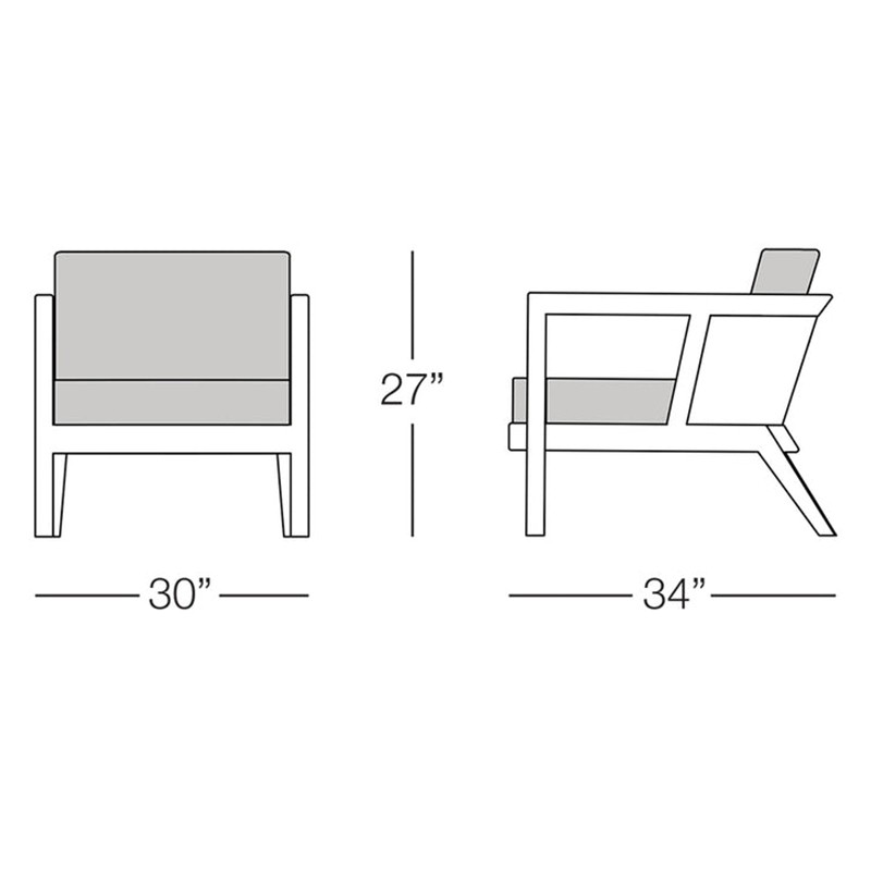 South Beach Armchair  - Cross Weave 