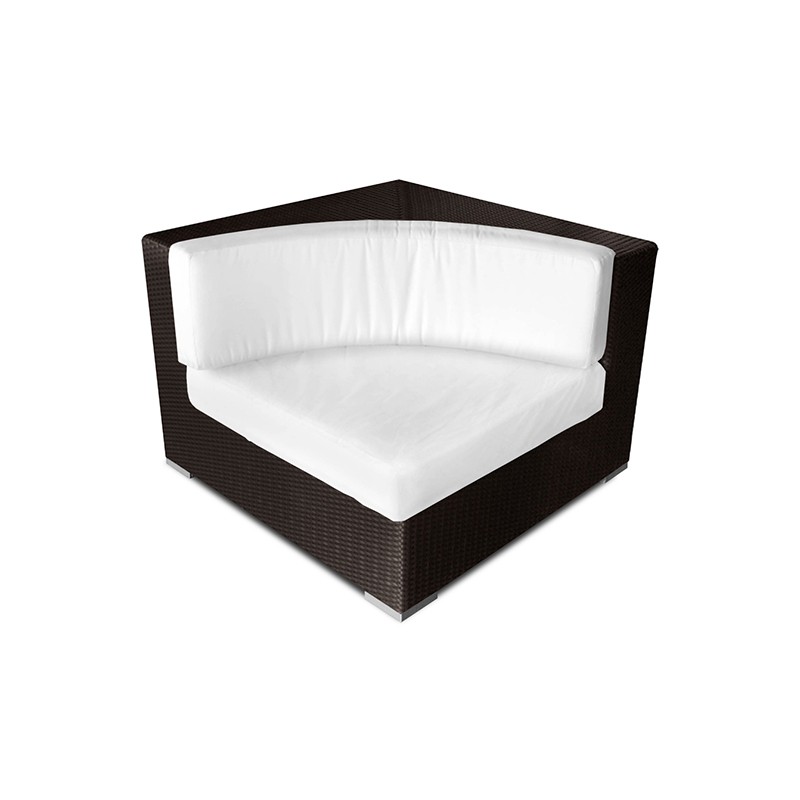Tangier Round Corner Piece Cross Weave