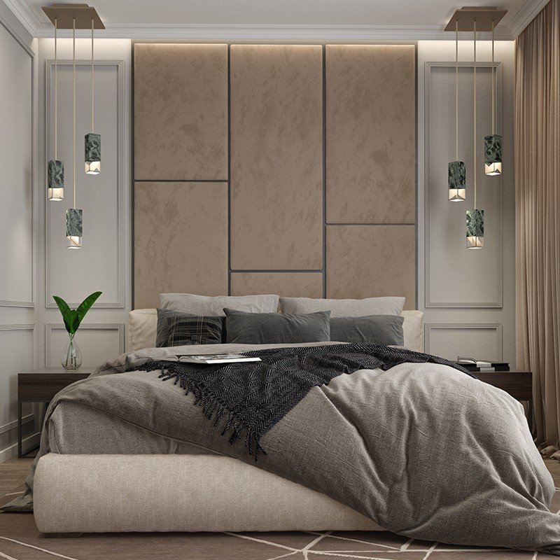 Lamp One Green Trio Chandelier Formaminima