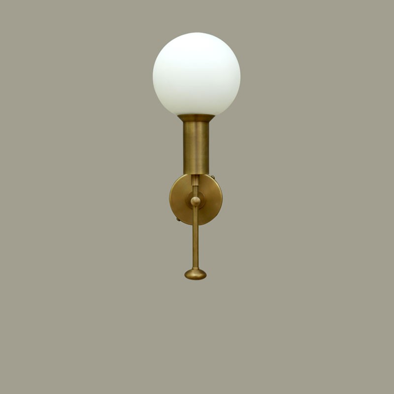 MOD WALL SCONCE GLASS GLOBE Lamp Shaper