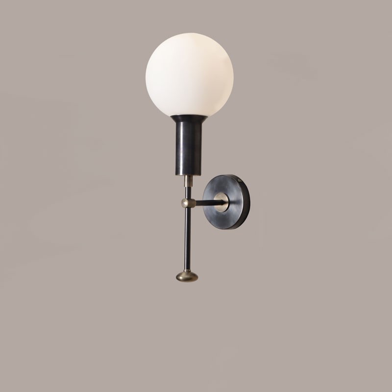 MOD WALL SCONCE GLASS GLOBE  - Lamp Shaper 