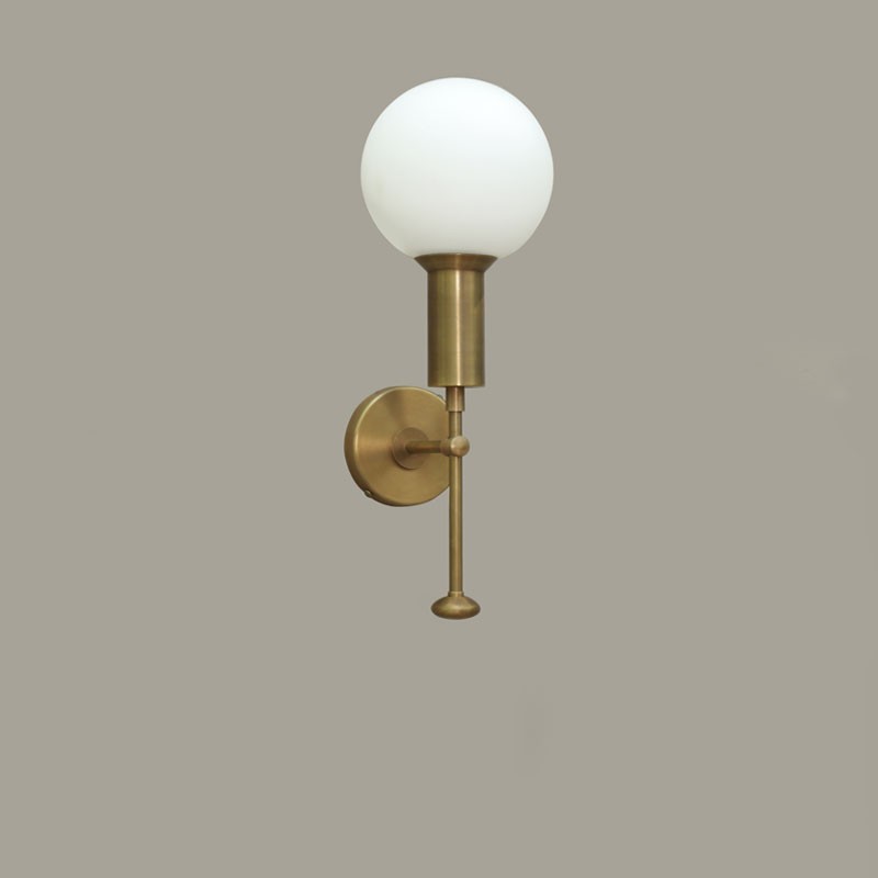 MOD WALL SCONCE GLASS GLOBE  - Lamp Shaper 