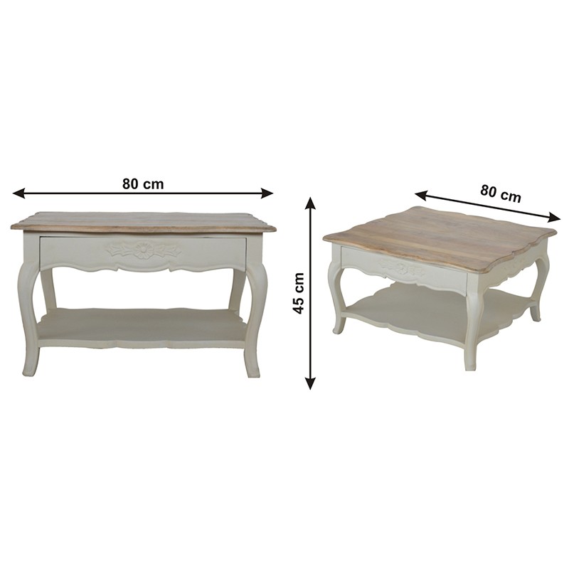 Amberly Carved Coffee Table  - Artisan Furniture 