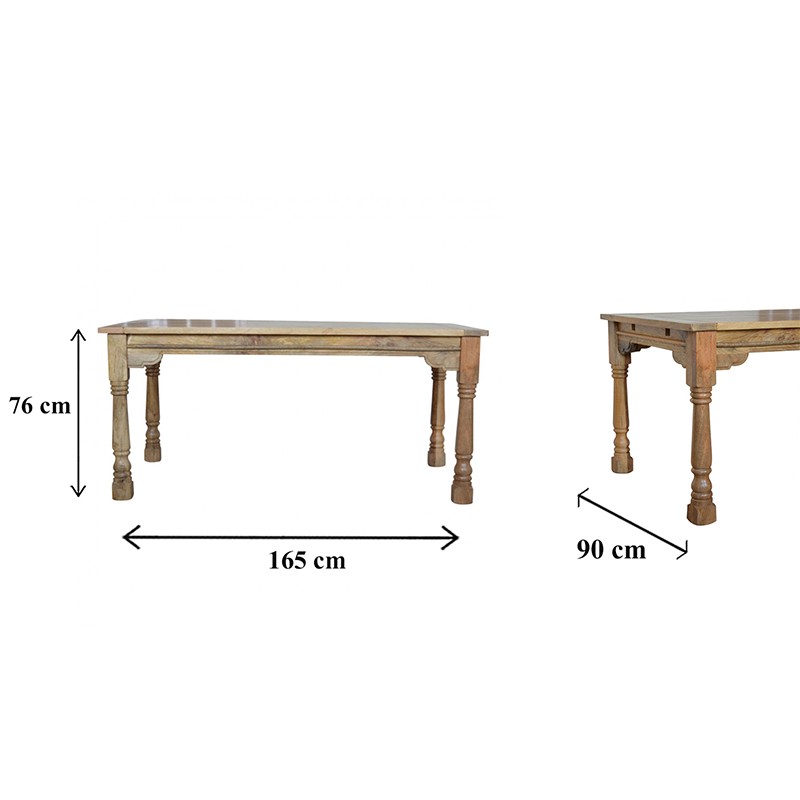 Granary Royale Turned Leg Extension Dining Table  - Artisan Furniture 