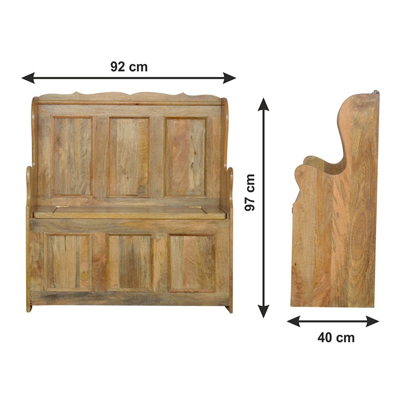 Granary Royale Druids Pew  - Artisan Furniture 