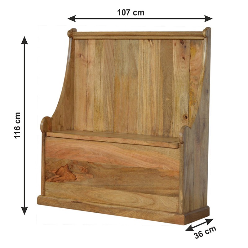 Granary Royale Monk Bench  - Artisan Furniture 