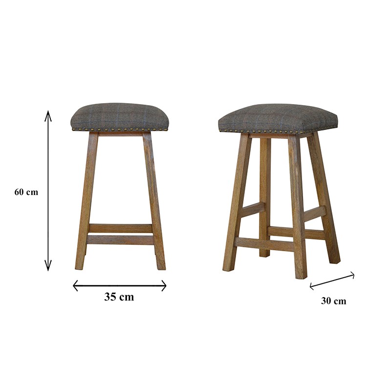 Multi Tweed Bar Stool  - Artisan Furniture 