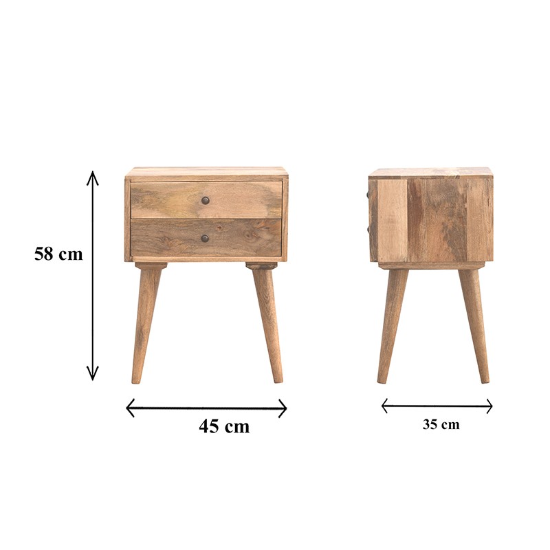 Modern Solid Wood Bedside  - Artisan Furniture 