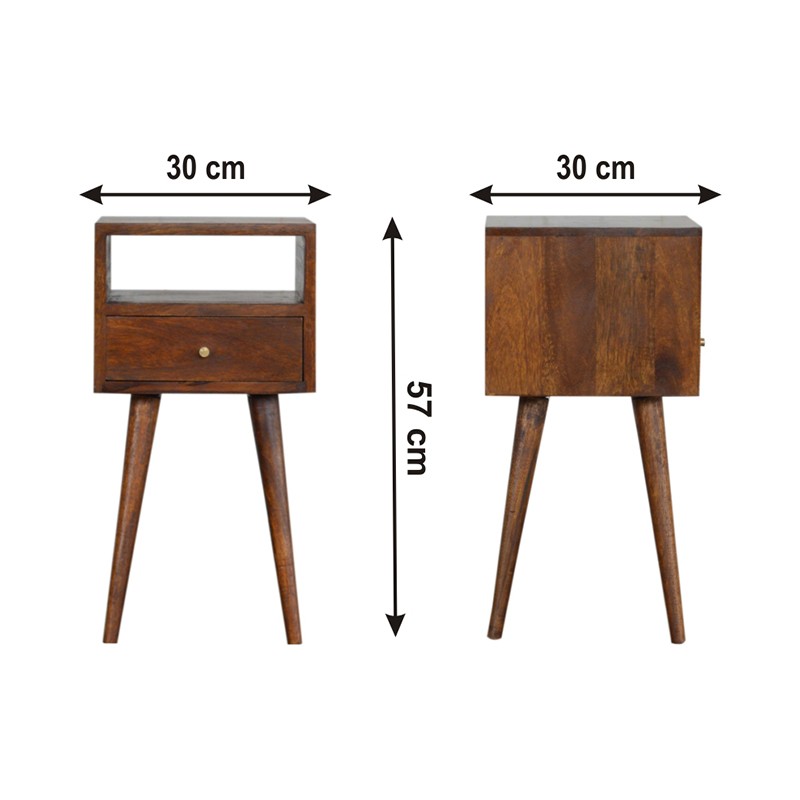 Mini Chestnut Bedside  - Artisan Furniture 