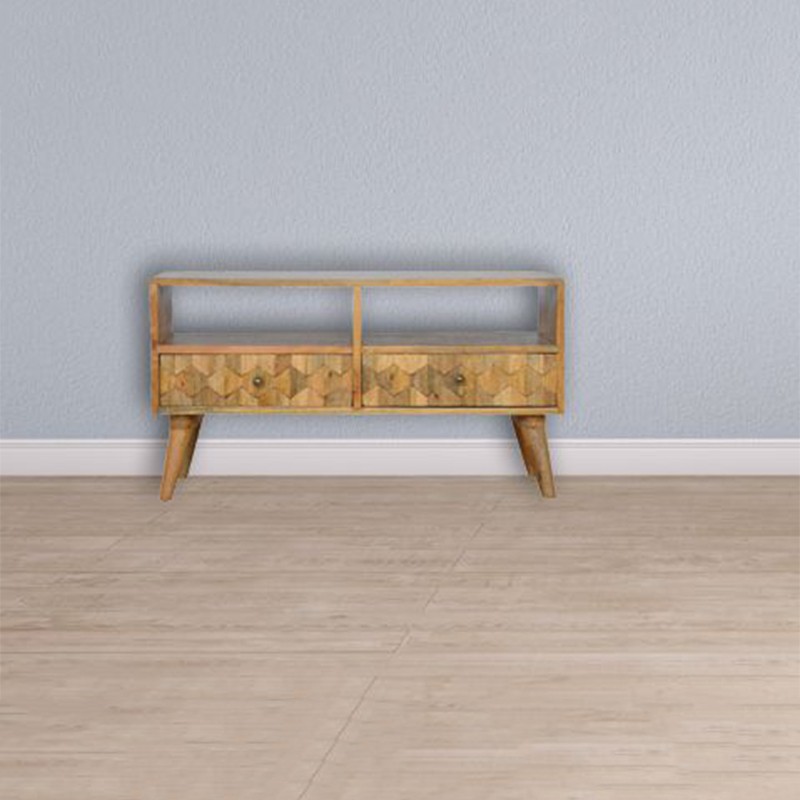 Pineapple Carved Media Unit Artisan Furniture
