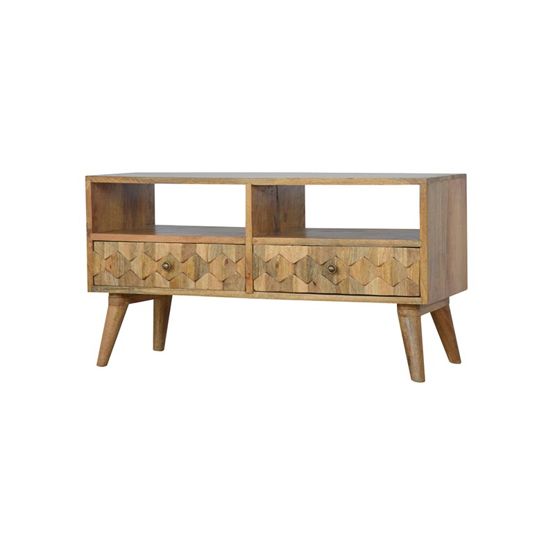 Pineapple Carved Media Unit  - Artisan Furniture 
