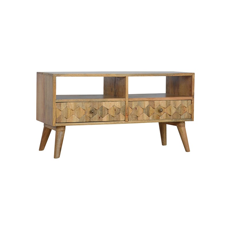Pineapple Carved Media Unit  - Artisan Furniture 