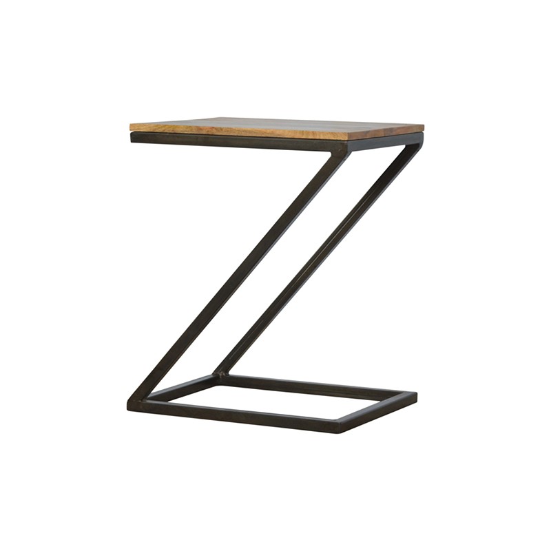 Side Table with Iron Base  - Artisan Furniture 
