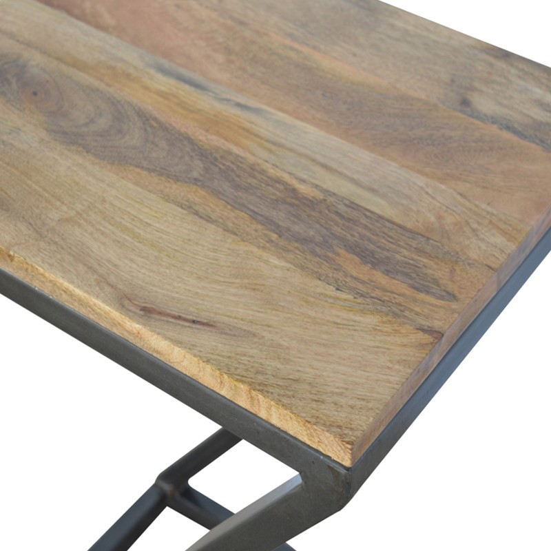 Side Table with Iron Base  - Artisan Furniture 