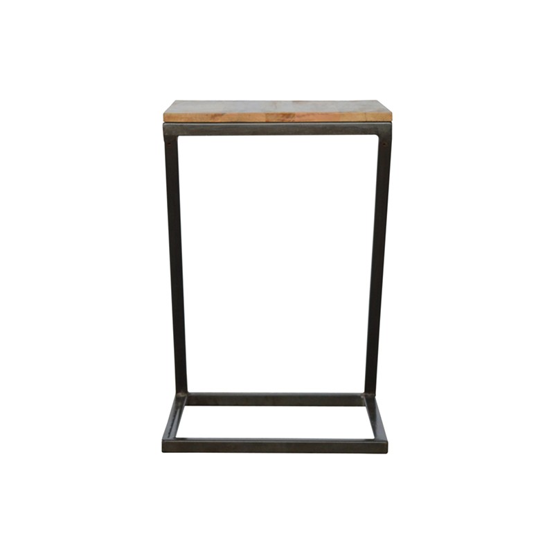 Side Table with Iron Base  - Artisan Furniture 