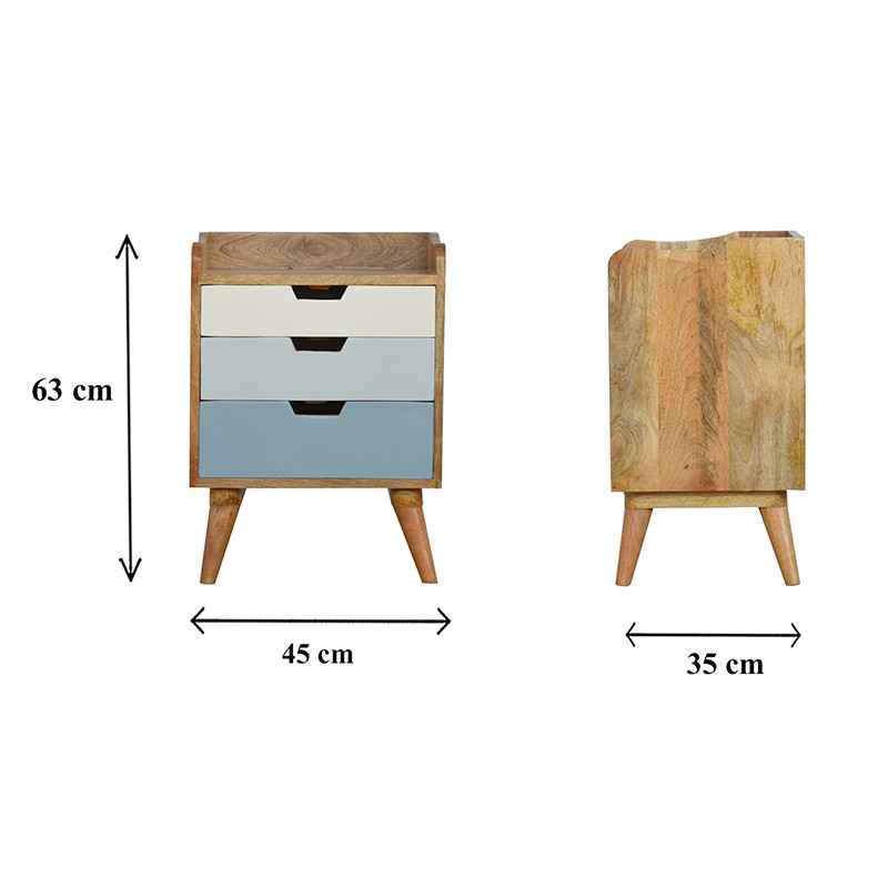 Blue and White Gradient Bedside  - Artisan Furniture 