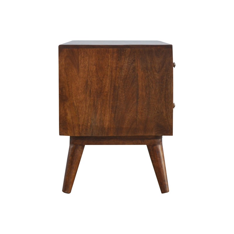 Geometric Brass Inlay Media Unit  - Artisan Furniture 