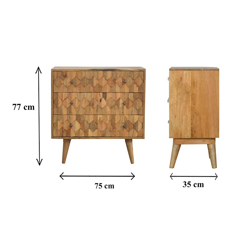 Pineapple Carved Chest  - Artisan Furniture 