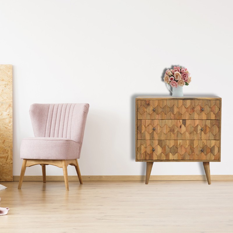 Pineapple Carved Chest Artisan Furniture
