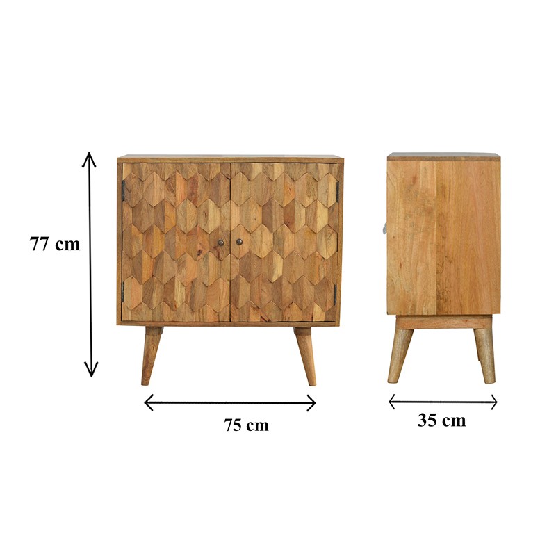 Pineapple Carved Cabinet  - Artisan Furniture 