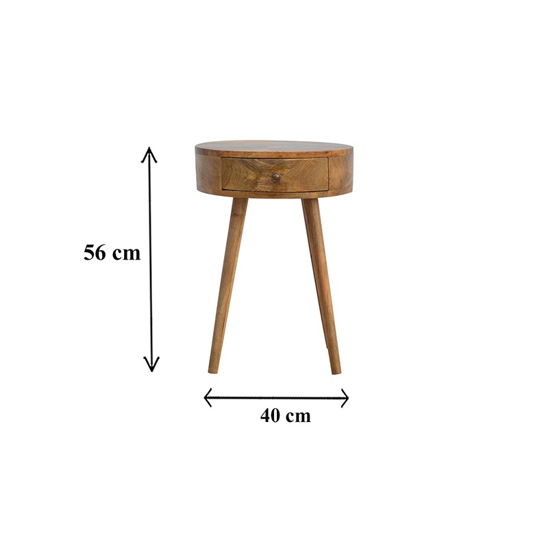 Nordic Circular Shaped Bedside  - Artisan Furniture 