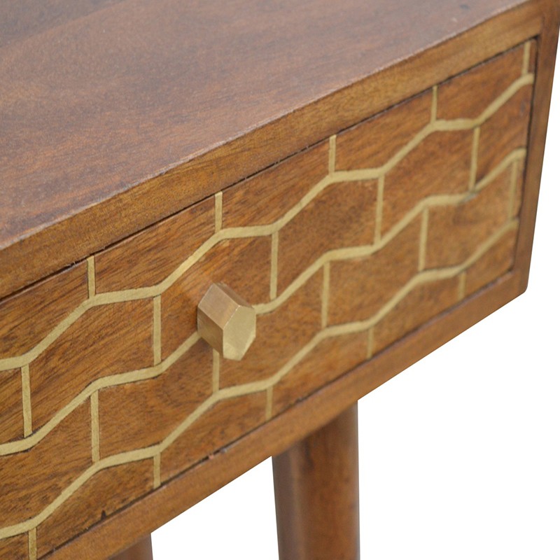 Gold Art Pattern Console Table  - Artisan Furniture 