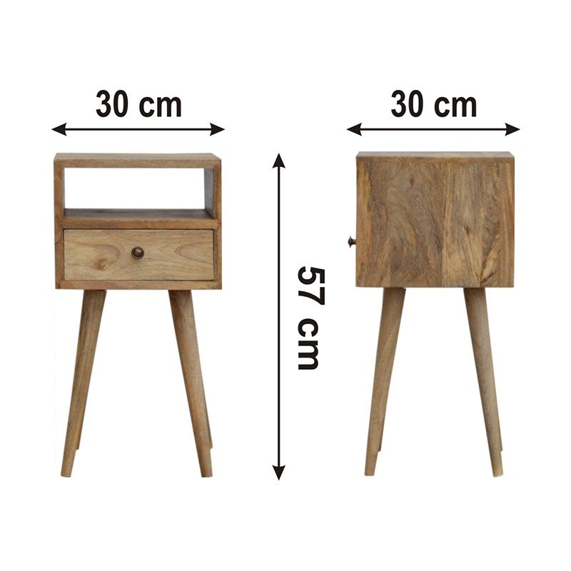 Mini Oak-ish Bedside  - Artisan Furniture 