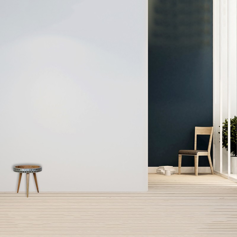 Small Patterned Nordic Style End Table Artisan Furniture