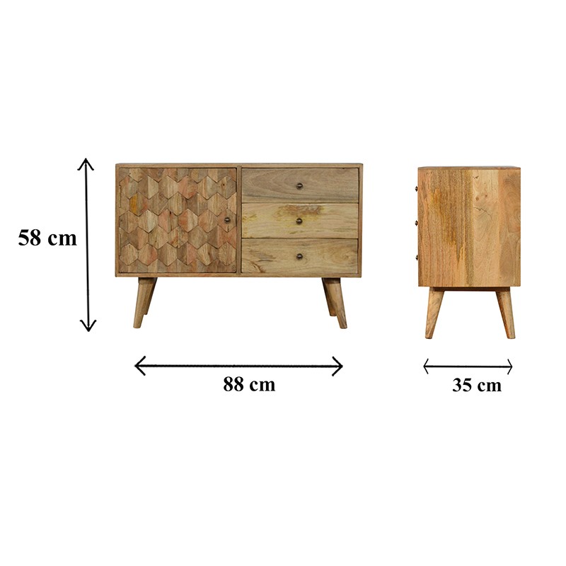Pineapple Carved Sideboard  - Artisan Furniture 