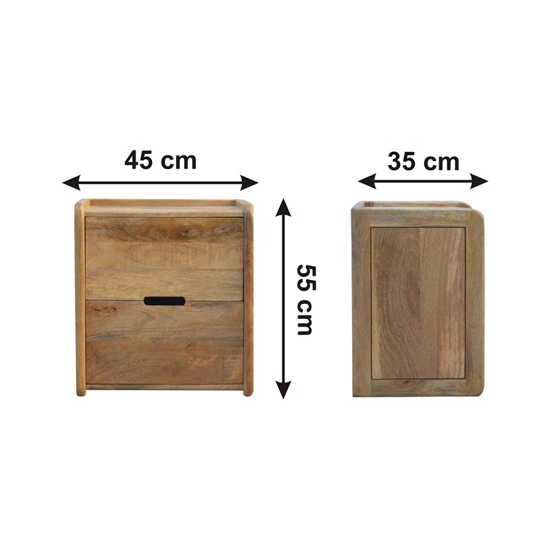 Gallery Back Bedside  - Artisan Furniture 