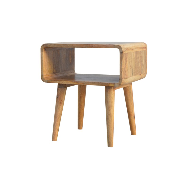 Curved Open Bedside  - Artisan Furniture 