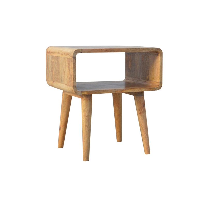Curved Open Bedside  - Artisan Furniture 